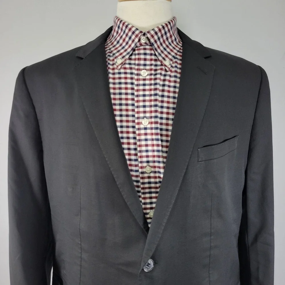 Banana Republic Mens Sport Coat Blazer Two Button Surgeon Marzotto Wool Size 48R